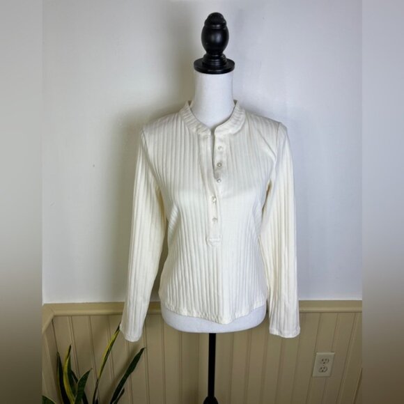 Veronica Beard Ivory Button-Down Shirt - Picture 1 of 13